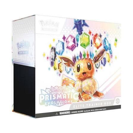 Pokémon Cards Scarlet & Violet Prismatic Evolutions Elite Trainer Box