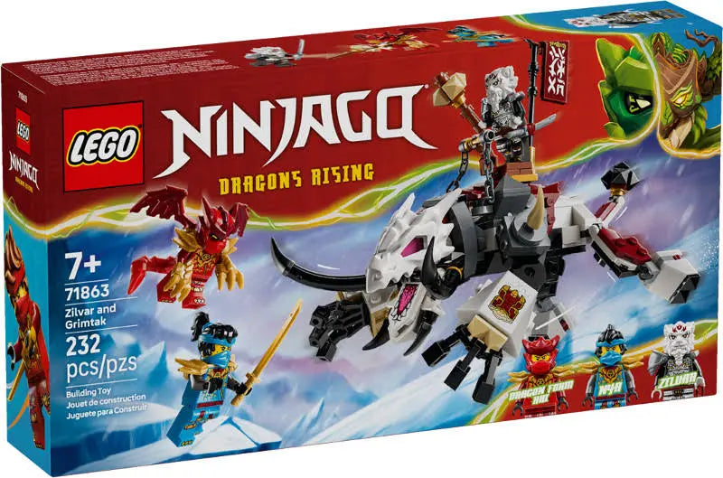LEGO NINJAGO Zilvar and Grimtak the Dragon Beast Toy 71863
