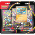 Pokémon TCG Mega Evolution Pitch Black 3-Pack Blister Booster + Binacle Promo 6+