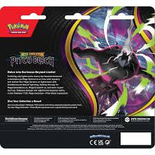 Pokémon TCG Mega Evolution Pitch Black 3-Pack Blister Booster + Binacle Promo 6+